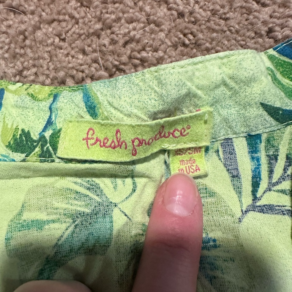 Fresh Produce Tropical Green Leaf Print Dress/Tunic - Picture 2 of 3